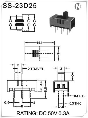 專業(yè)級電工開關(guān)SS-23D25 麥克風(fēng)三檔撥動開關(guān)在旅游設(shè)備中的可靠應(yīng)用